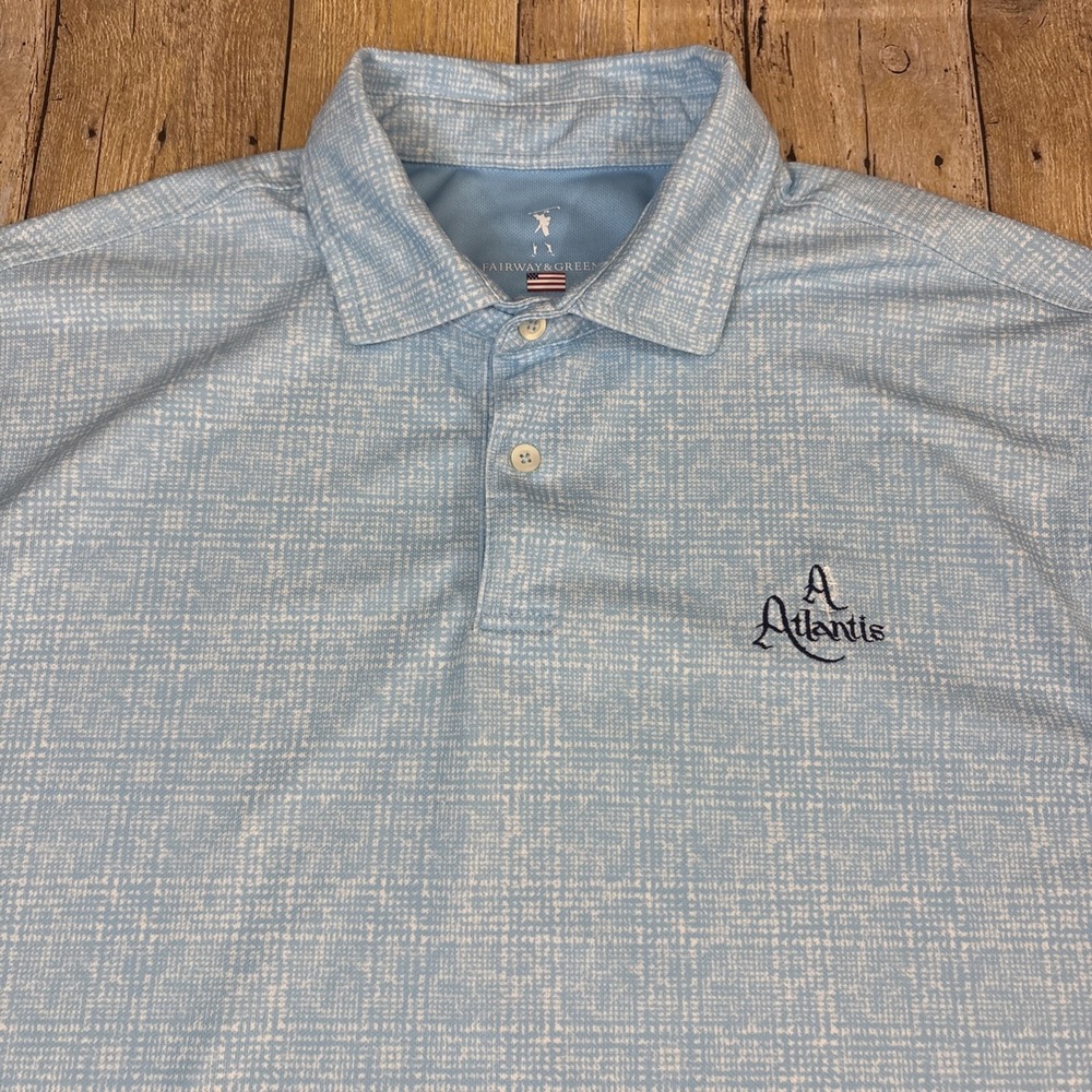 Fairway & Greene Polo Shirt XL Atlantis Golf Club Logo